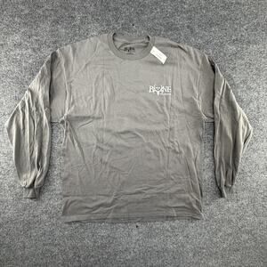Bone Collector NWT Shirt Mens XL Gray Long Sleeve Skull Antler Graphic Hunting